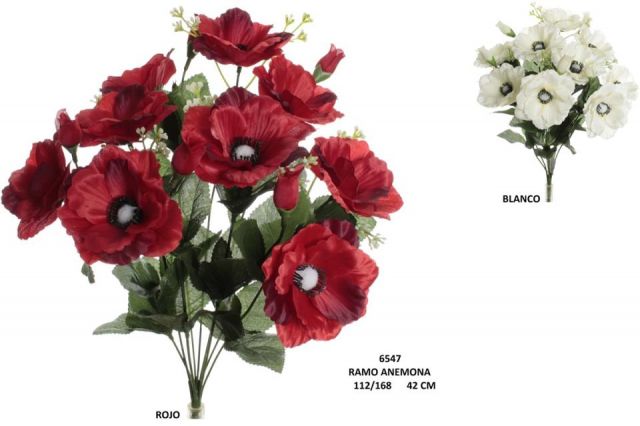RAMO ANEMONA *BLANCO 6547