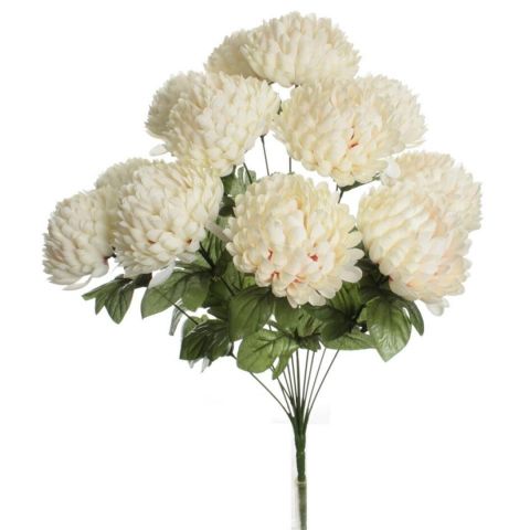 RAMO CRISANTEMO X12 *CREMA 6549