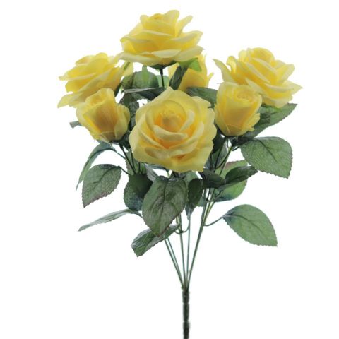 RAMO ROSAS CAPULLOS X7 AMARILLO 8796-02