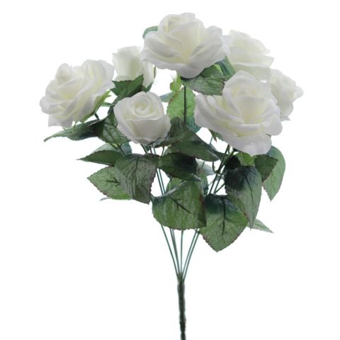 RAMO ROSAS CAPULLOS X7 *CREMA 8796-01