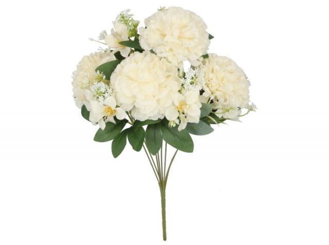 RAMO CLAVEL MIXED  X8 45CM *BLANCO 411354