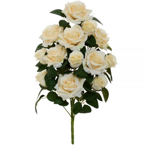 RAMO ROSAS CAPULLOS X13 *CREMA 230580