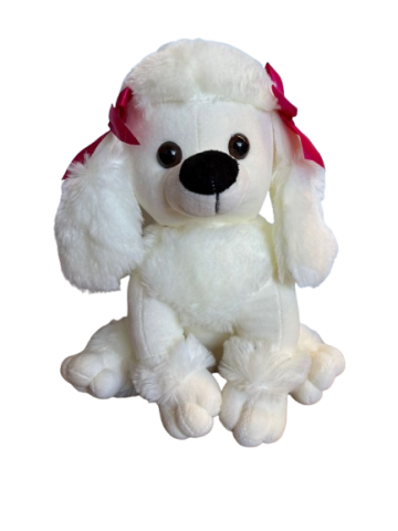 PELUCHE PERRITA BLANCA *80692