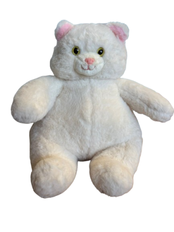 PELUCHE GATA 30CMS  BLANCA 80694