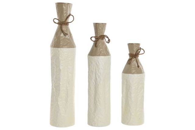 SET 3 JARRONES METAL *JR-215561