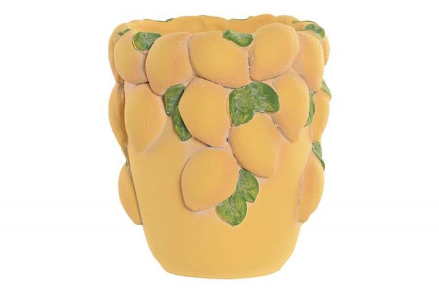 JARRÓN CEMENTO LIMONESDD AMARILLOS *JR-211074