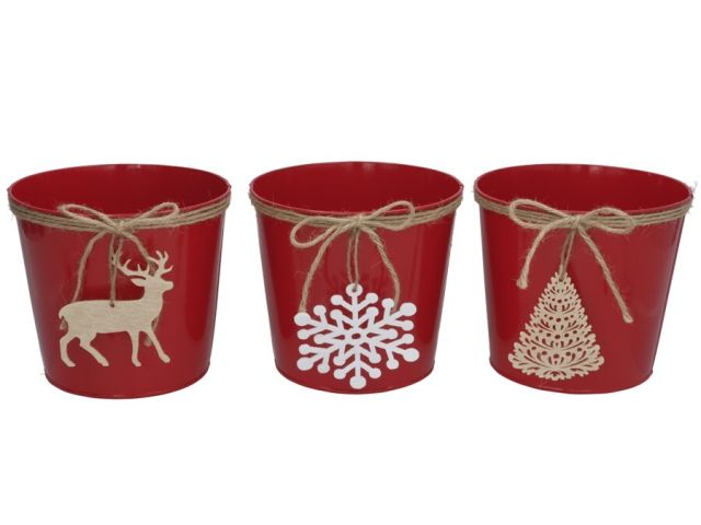 MACETERO NAVIDAD 17CM 3 SURT.15991
