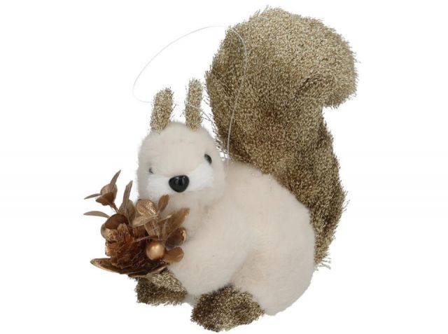 COLGANTE ARDILLA XMAS 18X9X14CM 60239