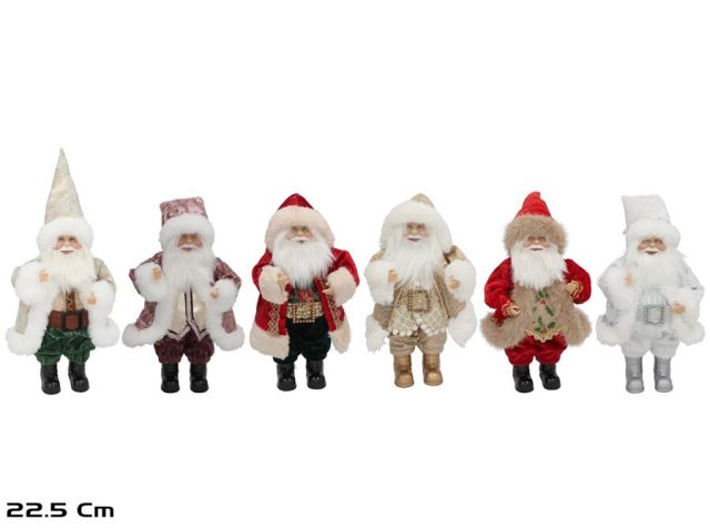SANTA CLAUS DE PIE 6 STD. 22,5CM LIBRUH 64244