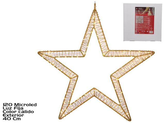  ESTRELLA EXT. 120 MICROLEDS CALIDA FIJA 85140