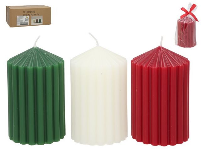 VELA TACO DENTADA 6,4X10,5CM 3SURT 89599