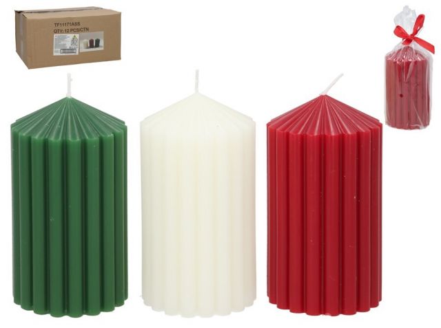  VELA TACO DENTADA 6,8X13CM 3SURT 89810