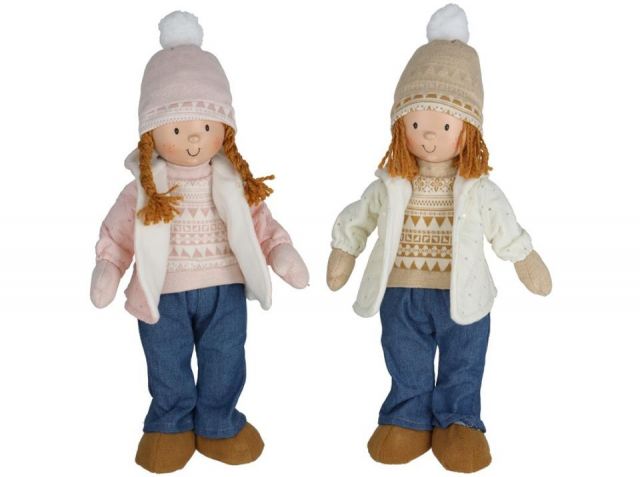 MUÑECA CON GORRO 22X14X50CM 2STD 517377