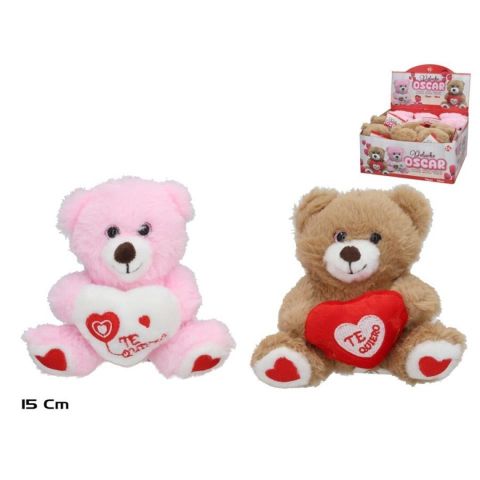 PELUCHE CON CORAZON 15CM 2SRTD *579498