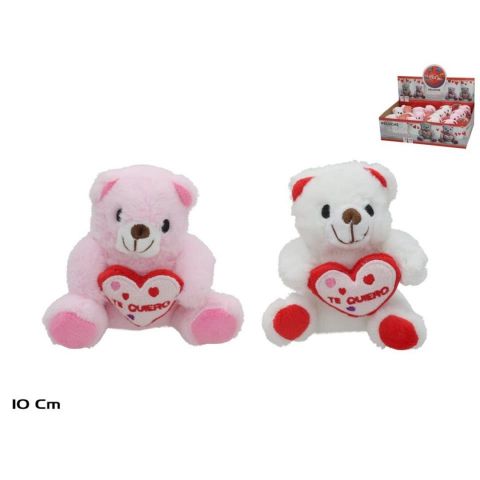 PELUCHE CORAZON TE QUIERO 10CM 2SRTD 538600