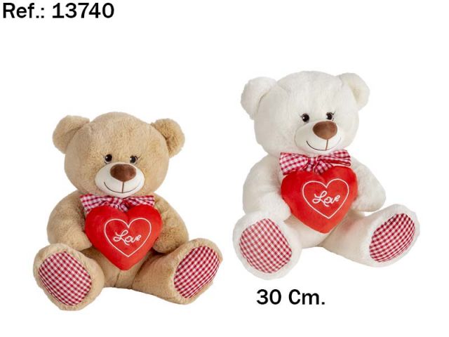 OSO LOVE VICHY 30CM 2 COLORES *13740