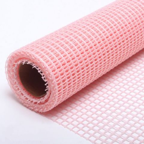 ROLLO MALLA SINTETICA CUIADROS *ROSA 50CM 10Y