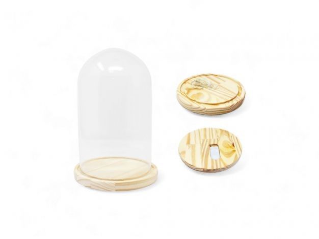 CAMPANA CRISTAL 12X15 CON LED 20033LED