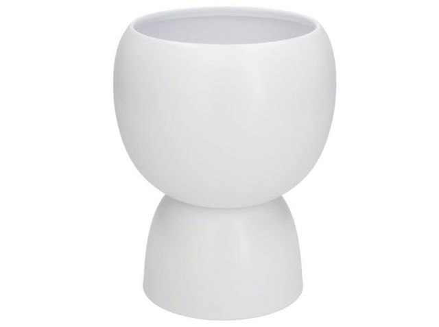 MACETERO LATON BLANCO 17X17X22CMS 33783