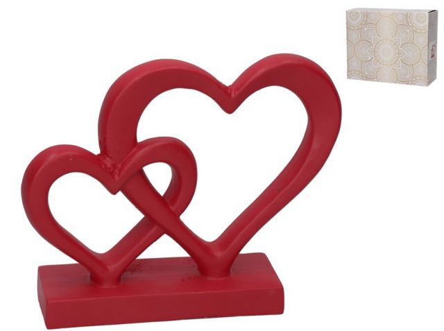 FIGURA CORAZON ROJO 20X5,5X