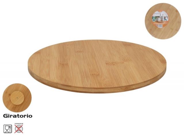 PLATO GIRATORIO BAMBU  30X30X3CMS 59926