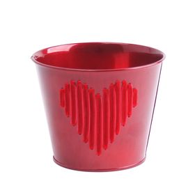 CUBREMACETA ROJO CORAZON LOVE DIAM.13XH12,5