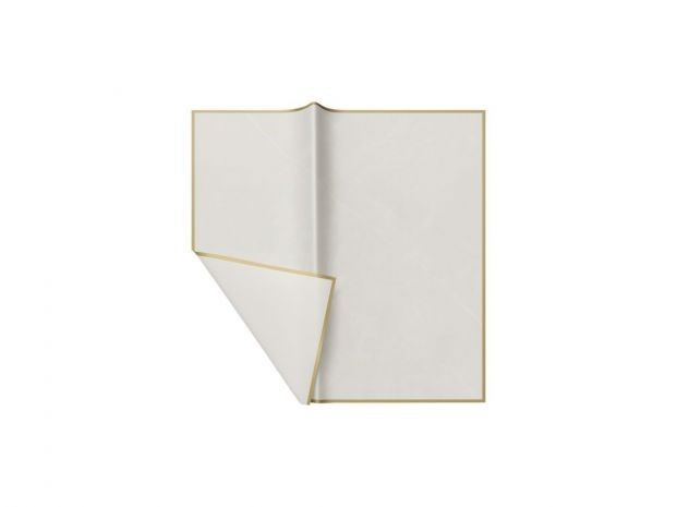 PAPEL COREANO PAQUETE 20 UNIDADES BLANCO/ORO