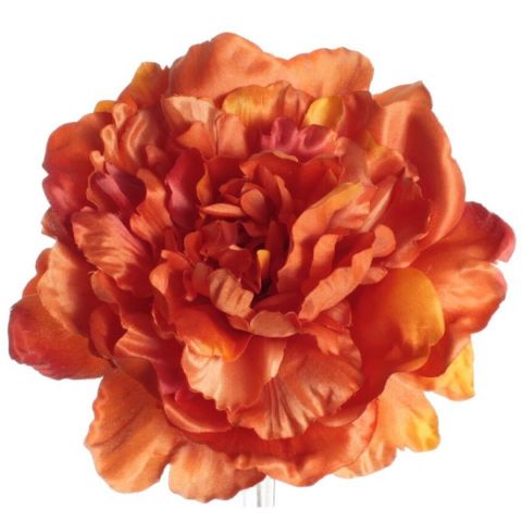 FLOR FLAMENCA PEONIA G 7808 C-6 NARANJA