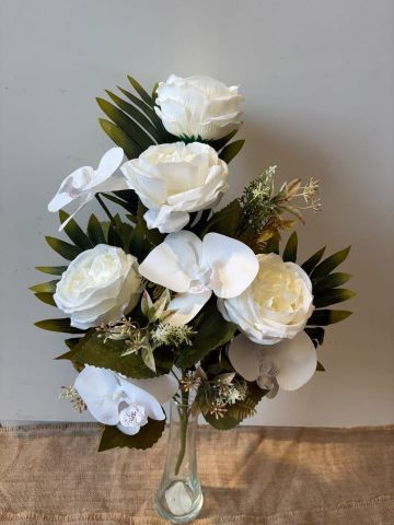 RAMO ENCARADO ROSA ORQUIDEA *BLANCO 7869