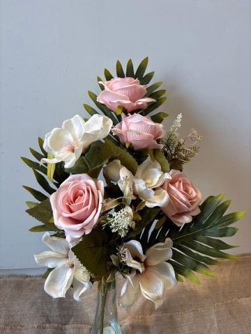 RAMO ENCARADO ROSA -MAGNOLIA *ROSA 7867
