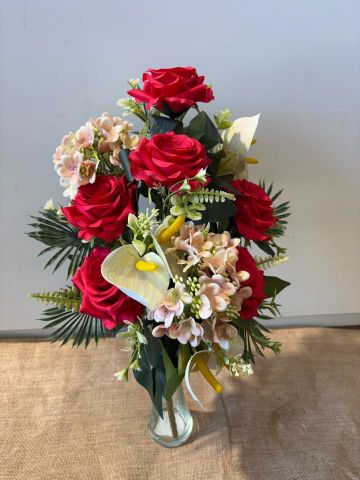 RAMO ENCARADO ROSA-ANTHURIUM **ROJO 5717