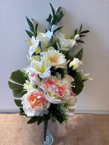 RAMO ENCARADO PEONIA-GLADIOLO *ROSA 7847