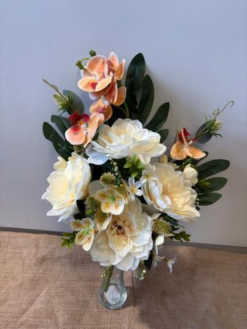 RAMO ENCARADO PEONIA ORQUIDEA*SALMÓN 5691