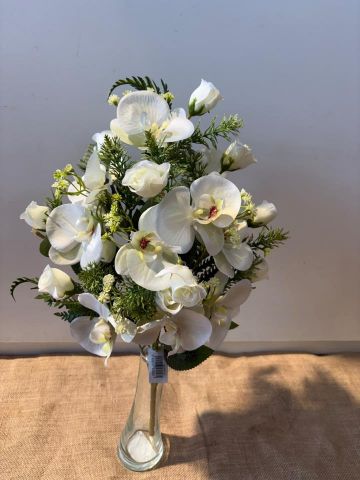 RAMO ENCARADO CAPULLO ORQUIDEA *BLANCO 5707