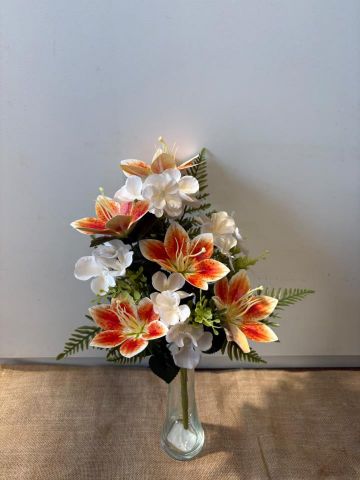 RAMO ENACARDO LILIUM HORTENSIA *NARANJA 5677
