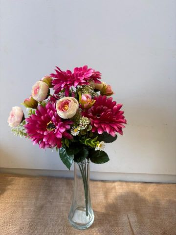 RAMO GERBERA RANUNCULO *FUCSIA 5733