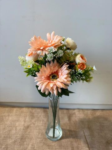 RAMO GERBERA RANUNCULO *SALMÓN 5733