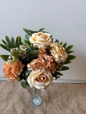 RAMO ENCARADO ROSA HORTENSIA *SALMÓN 7890