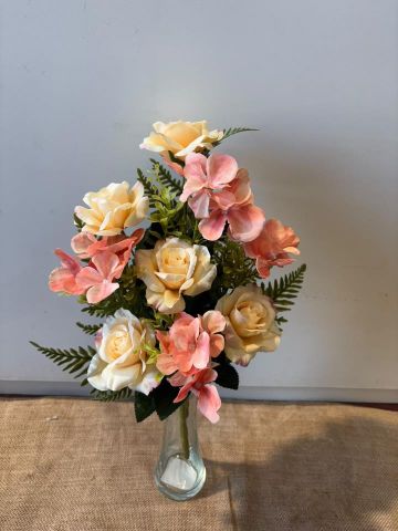 RAMO ENCARADO ROSA HORTENSIA *SALMÓN 5679