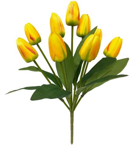 RAMO TULIPANES X 9 -44CM *AMARILLO65179