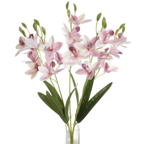 RAMO ORQUIDEA TACTO NATURAL *ROSA 