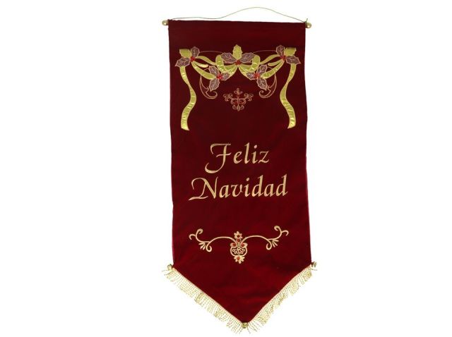 ESTANDARTE FELIZ NAVIDAD 112X48CM 00593