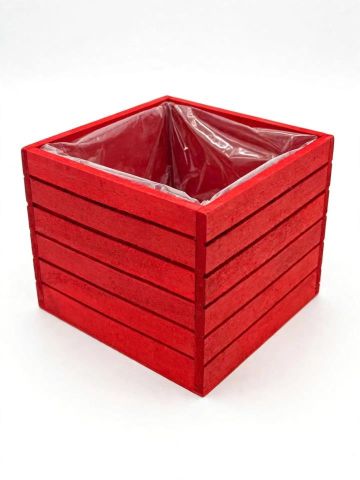 CAJA MADERA CUADRADA CON FORRO 16X16X13 419038/002