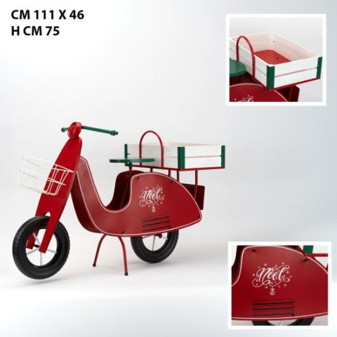 VESPA NOEL *ROJO  75CMS 224333