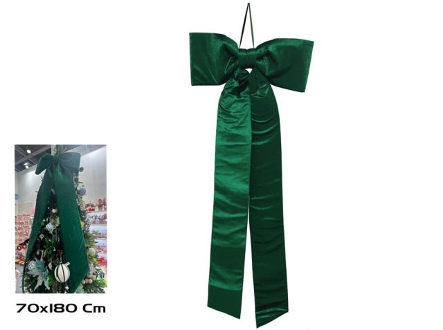 LAZO NAVIDAD 70X180CM VERDE 49030