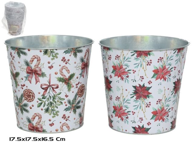 MACETERO METAL 2 STD. 17,5XH16,5CM FLORENS 83270