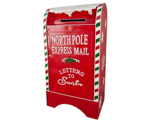 BUZON NAVIDAD METAL 44X27.5X81CM