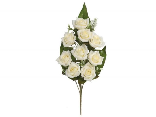 RAMO ENCARADO ROSAS AUTUMN X9 *CREMA 142043